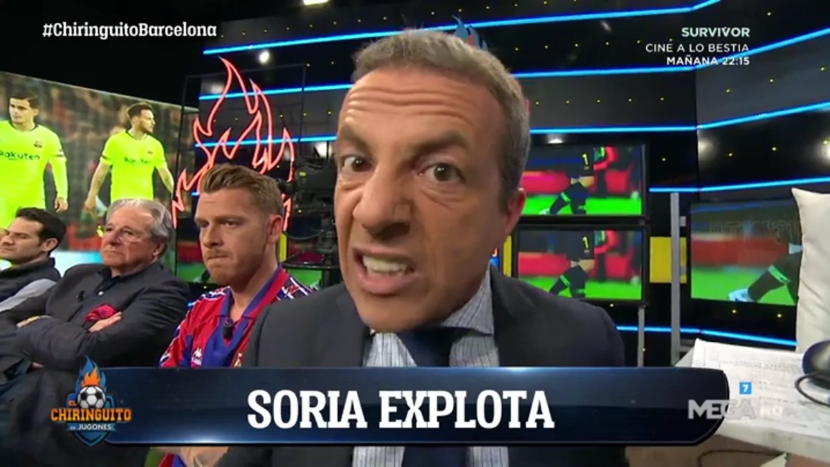 Cristóbal Soria en el Chiringuito haciendo tonterías Cristóbal Soria en el Chiringuito haciendo tonterías