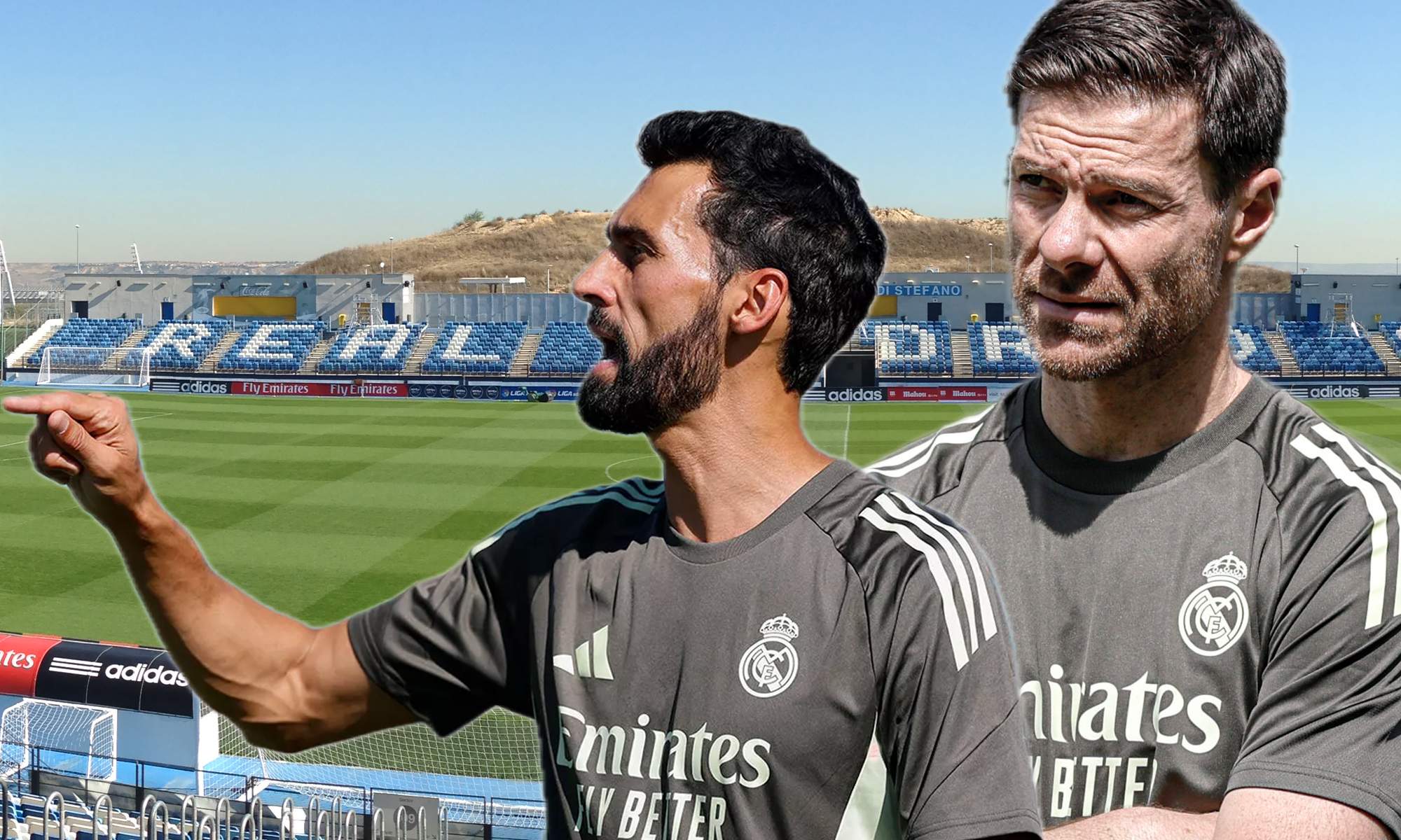 Xabi Alonso y Álvaro Arbeloa comparten ‘juguete’ en los entrenamientos del Real Madrid