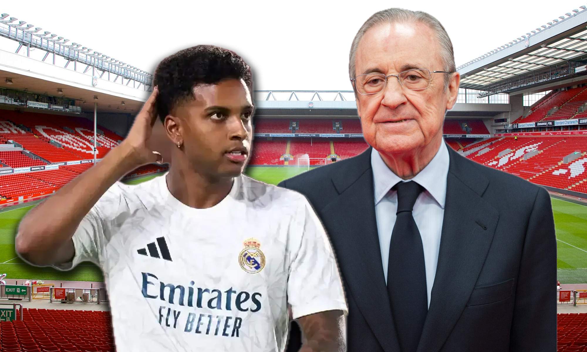 El Liverpool transmite a Rodrygo y el Real Madrid su decisión: Florentino acepta