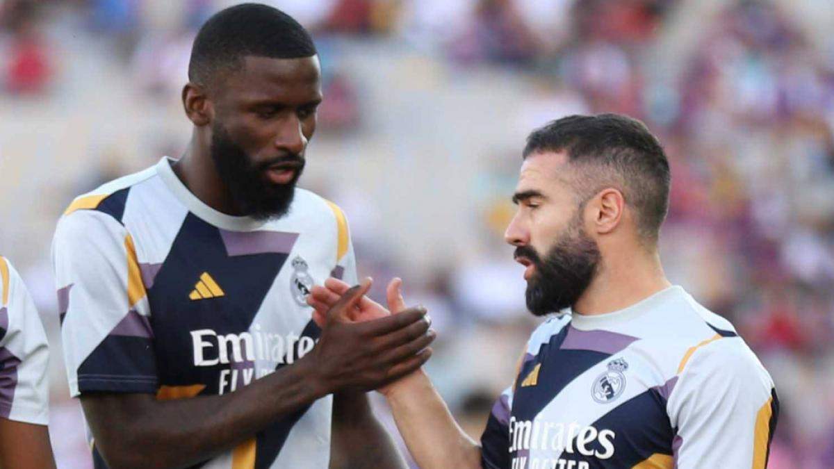 Antonio Rüdiger y Dani Carvajal Antonio Rüdiger y Dani Carvajal
