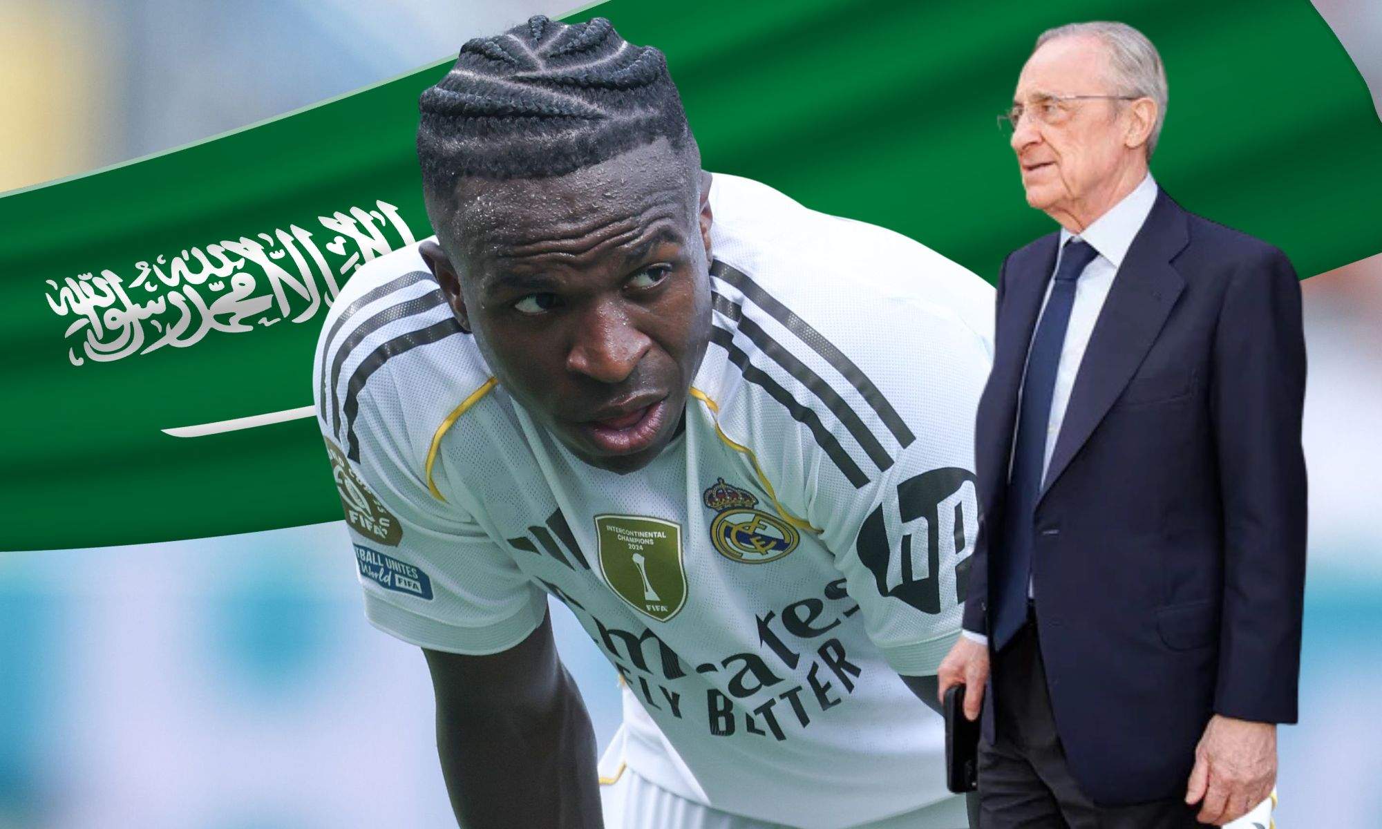 Vinicius y Florentino Pérez sobre Arabia Saudí