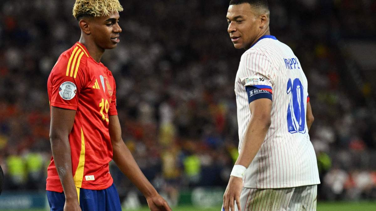 Lamine Yamal y Kylian Mbappé