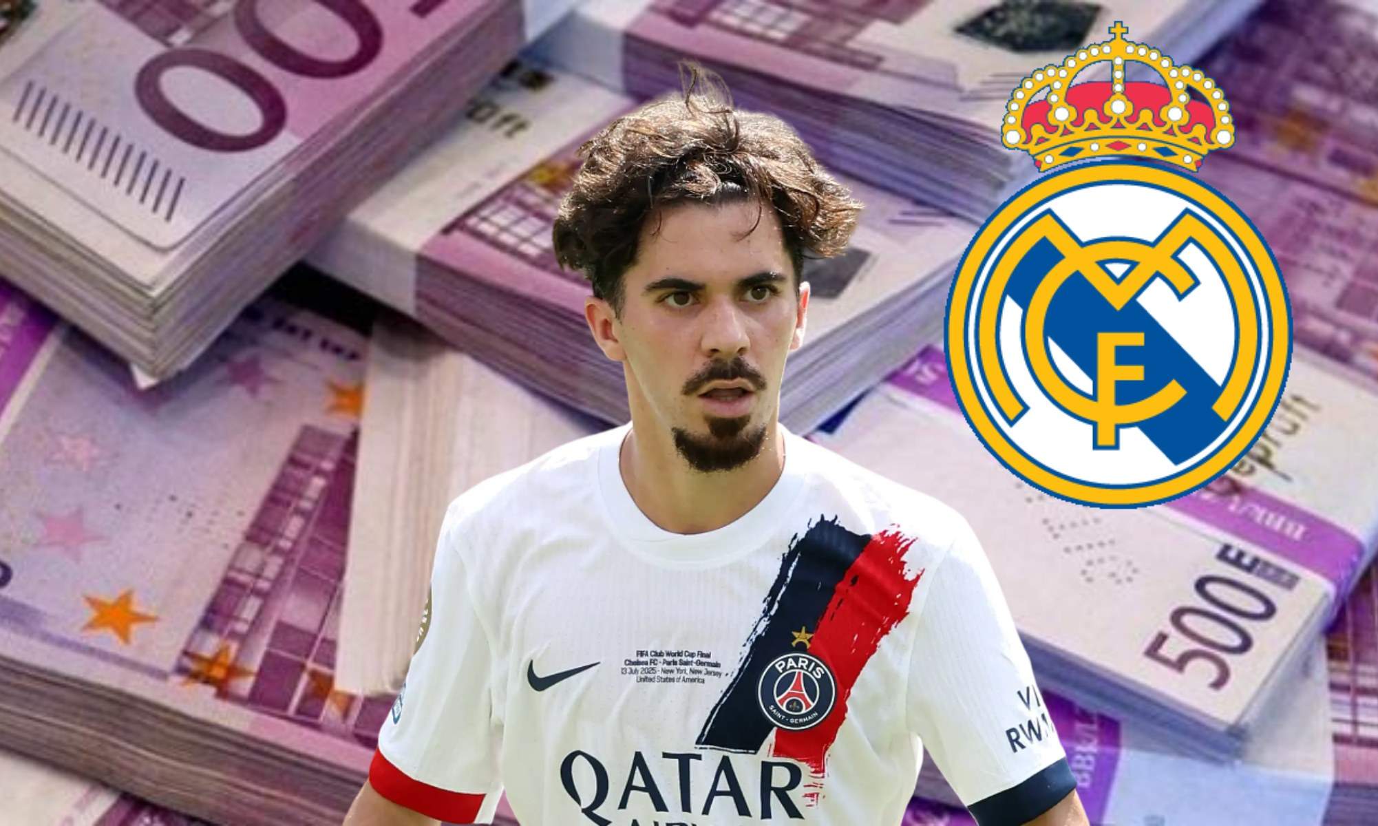 Vitinha, dinero y escudo del Real Madrid Vitinha, dinero y escudo del Real Madrid