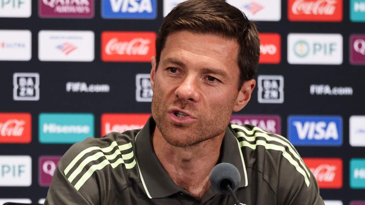 Xabi Alonso en rueda de prensa