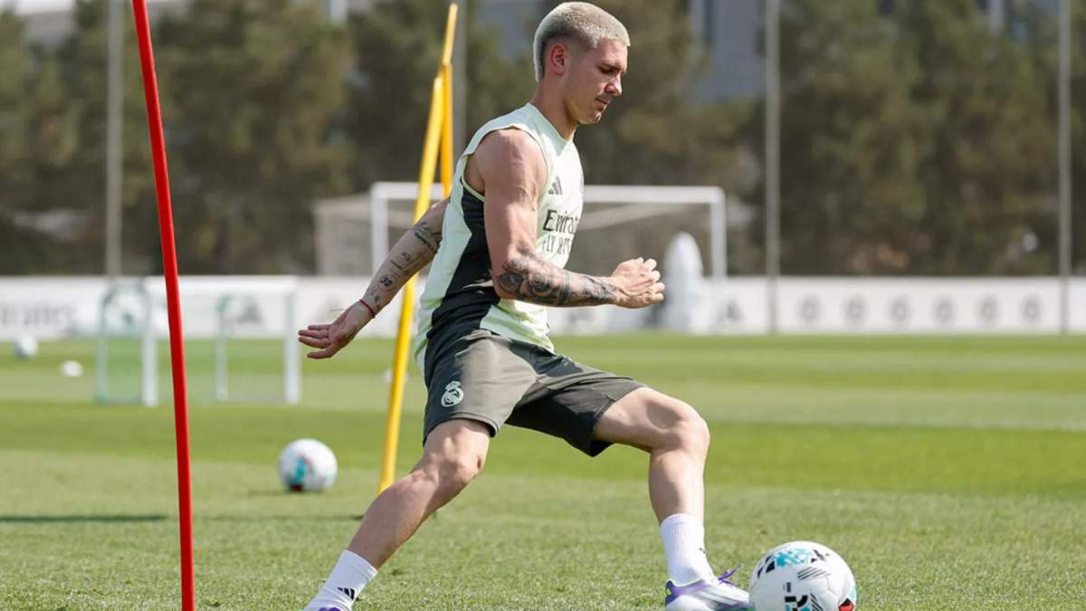 Así ha sido el primer día entrenamiento de Franco Mastantuono con el Real Madrid