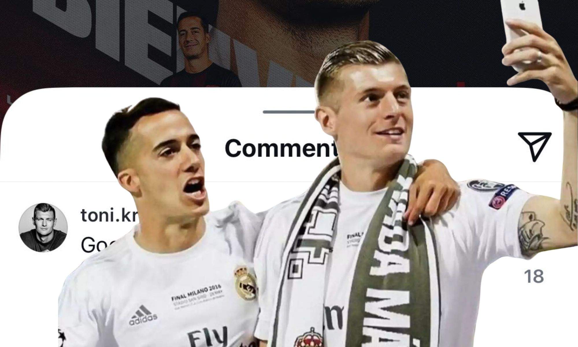 Kroos y Lucas Vázquez Vacile