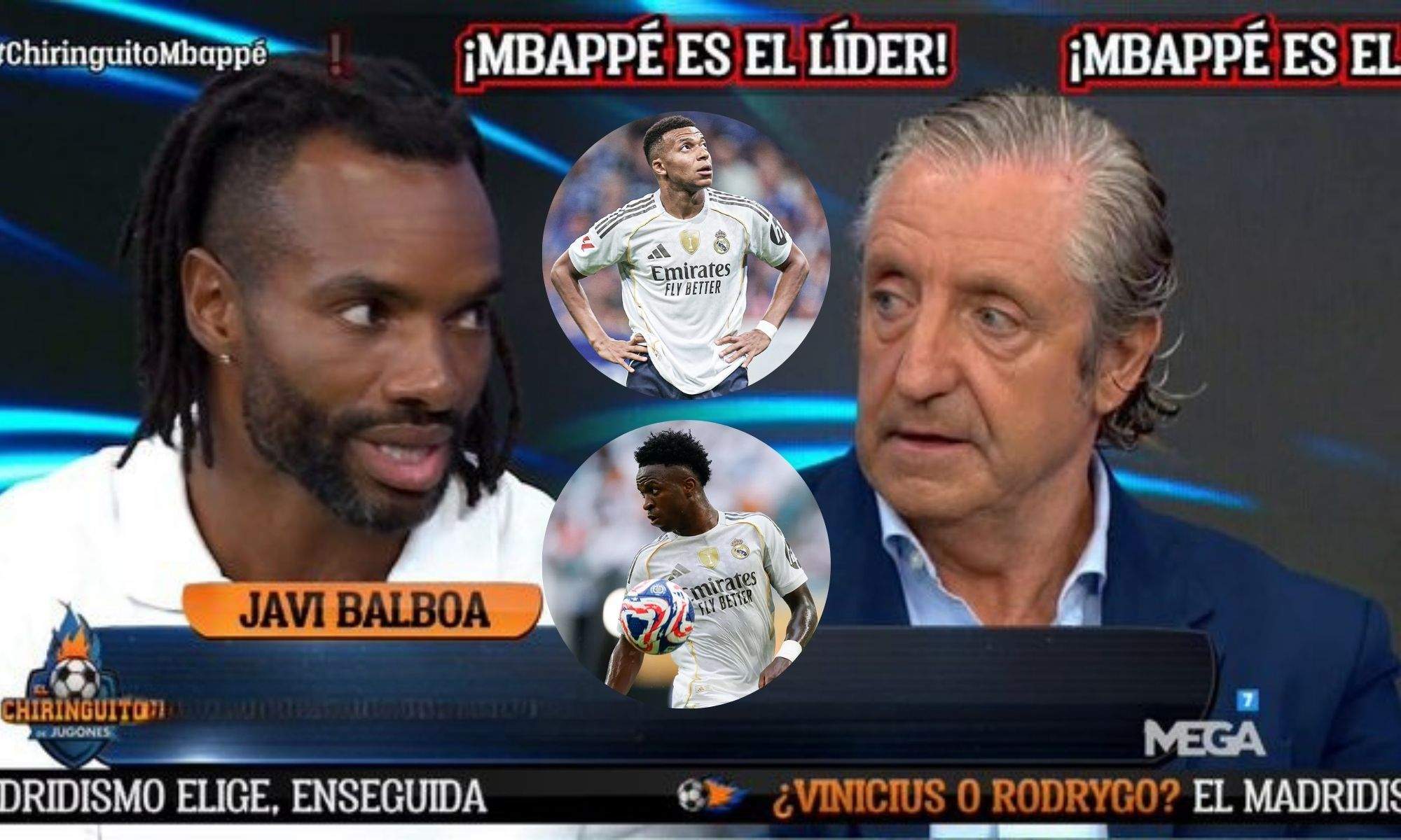 Balboa y Pedrerol con Mbappé y Vinicius Balboa y Pedrerol con Mbappé y Vinicius