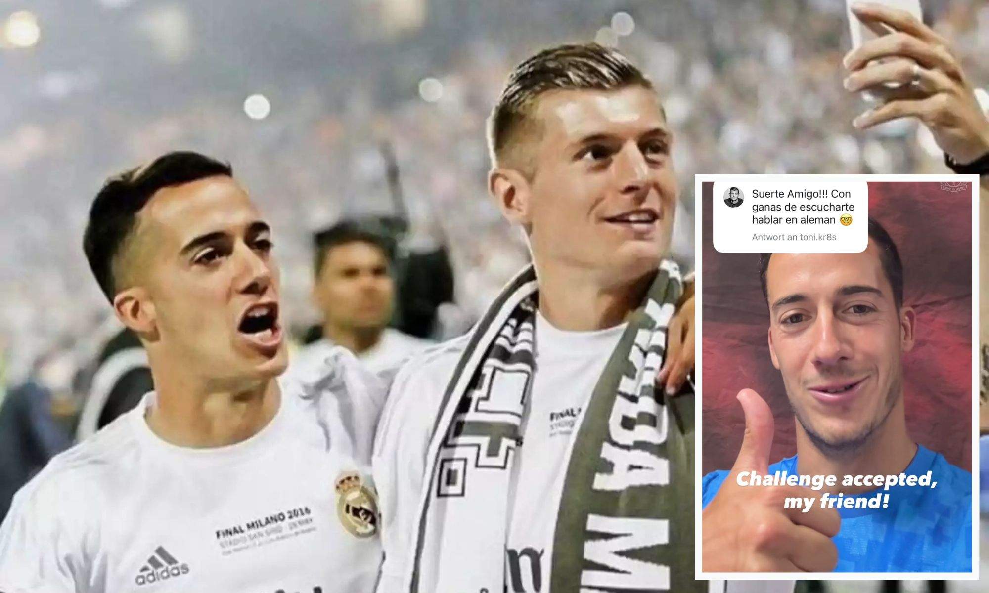 Toni Kroos y Lucas Vázquez