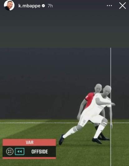 La historia de Mbappé sobre su gol anulado