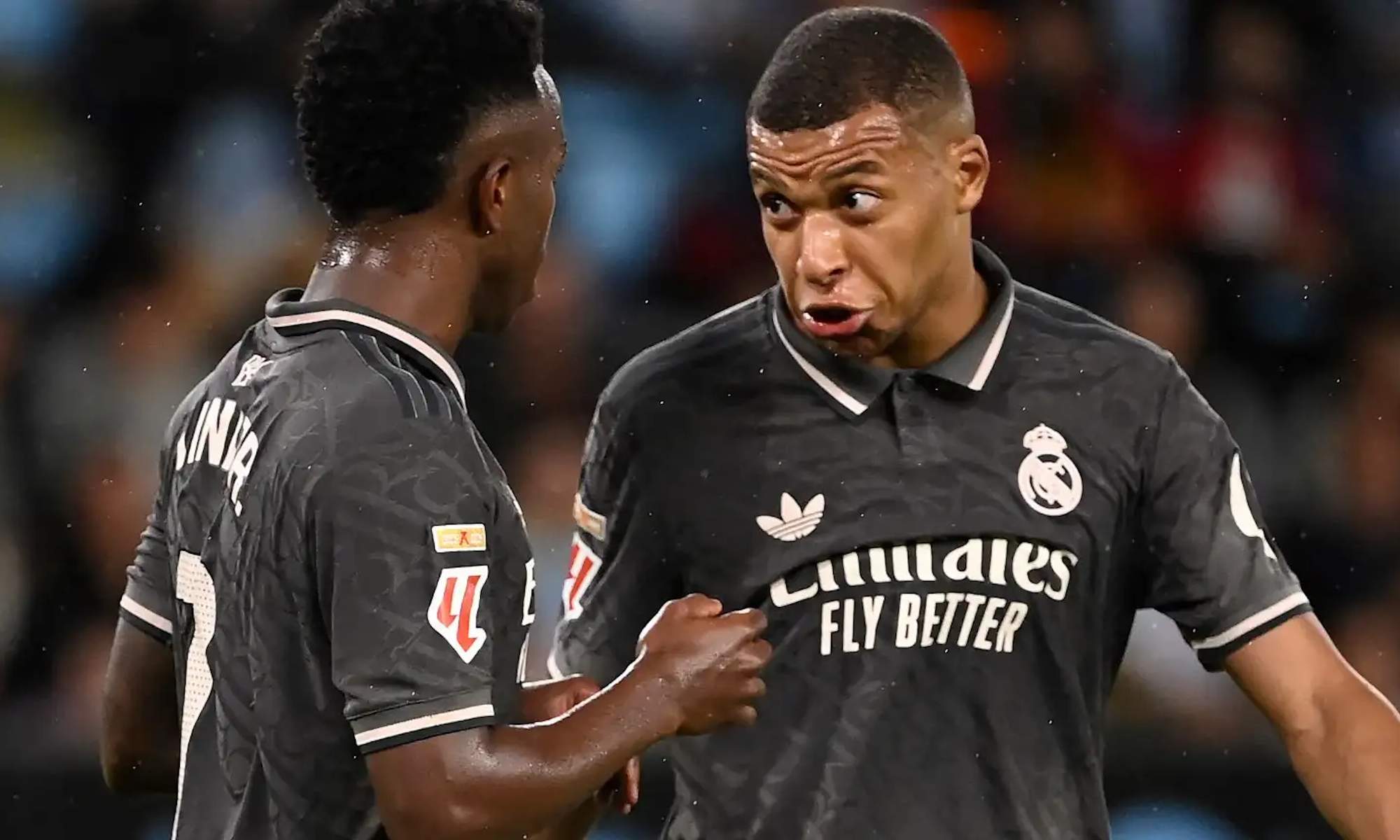 Mbappé y Vinicius con el Real Madrid Mbappé y Vinicius con el Real Madrid