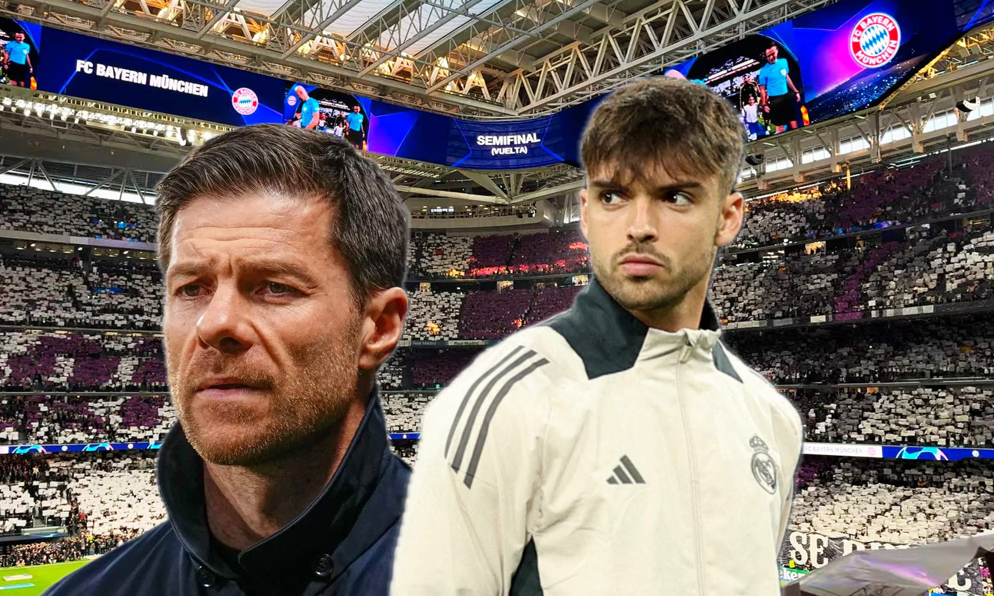 Asencio con Xabi Alonso