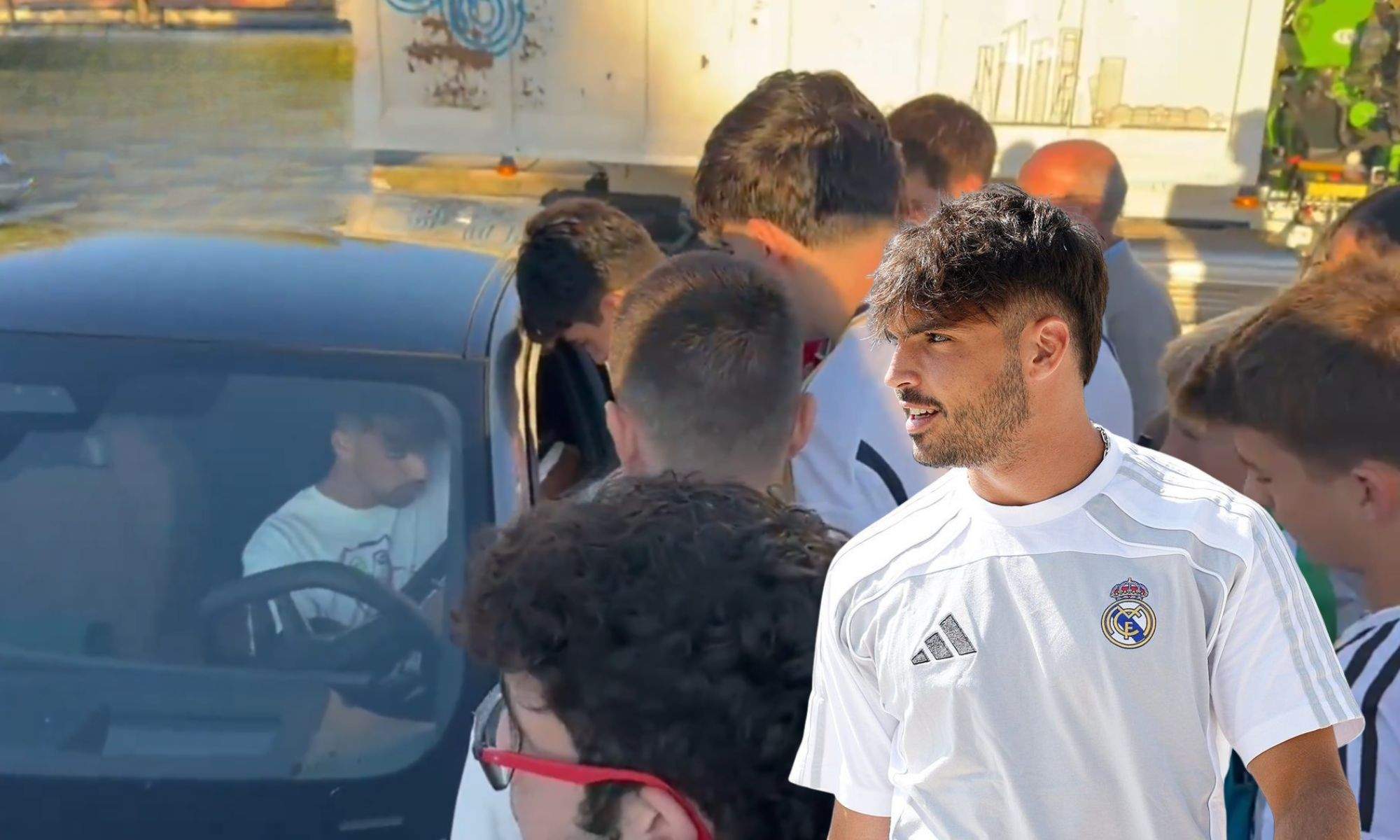 Raúl Asencio y su gesto Valdebebas Raúl Asencio y su gesto Valdebebas