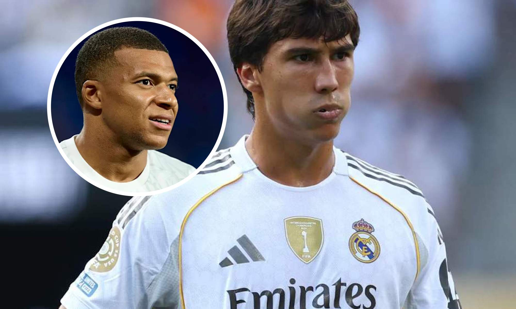Gonzalo y Mbappé en círculo
