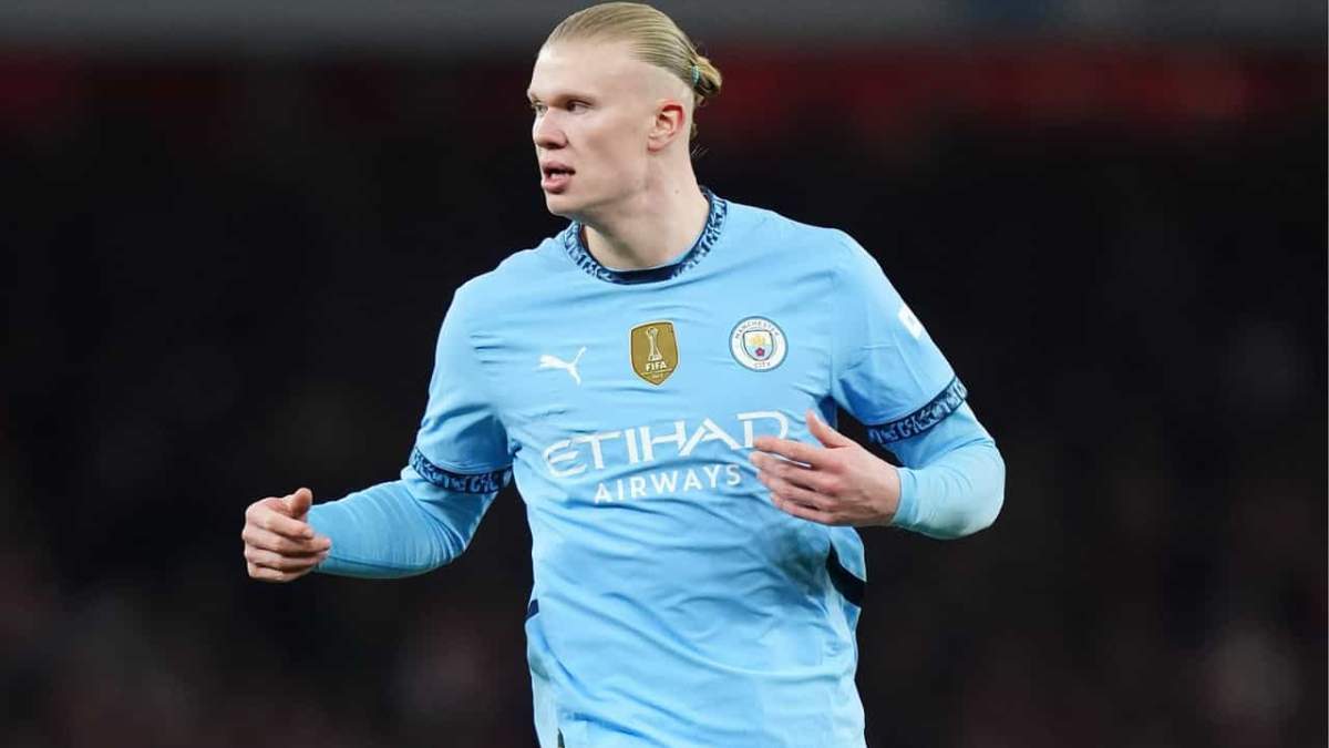 Erling Haaland durante un encuentro con el Manchester City Erling Haaland durante un encuentro con el Manchester City