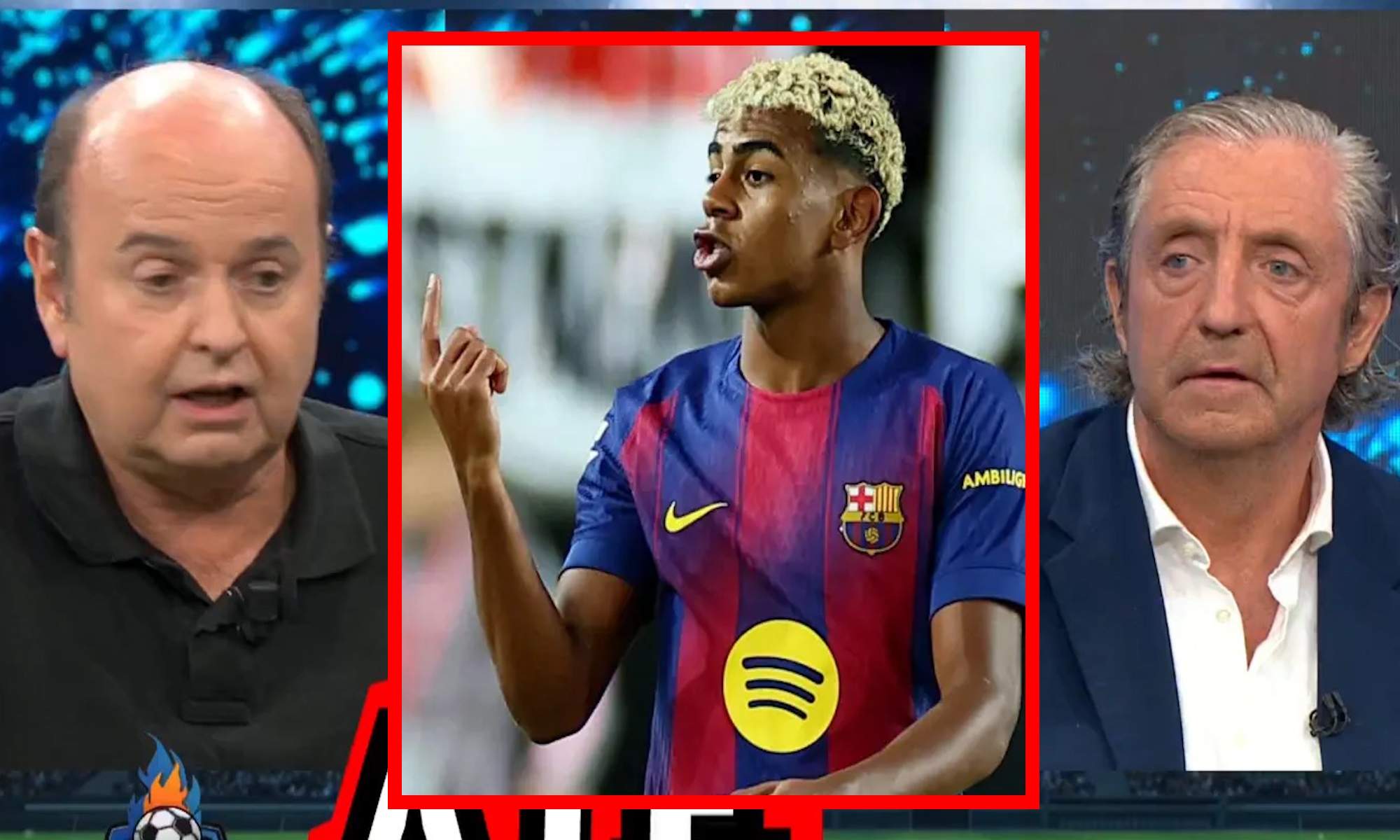Juanma y Pedrerol enfadados y Lamine Yamal