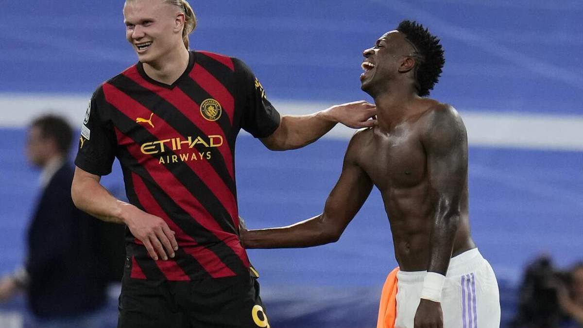 Erling Haaland y Vinicius Jr