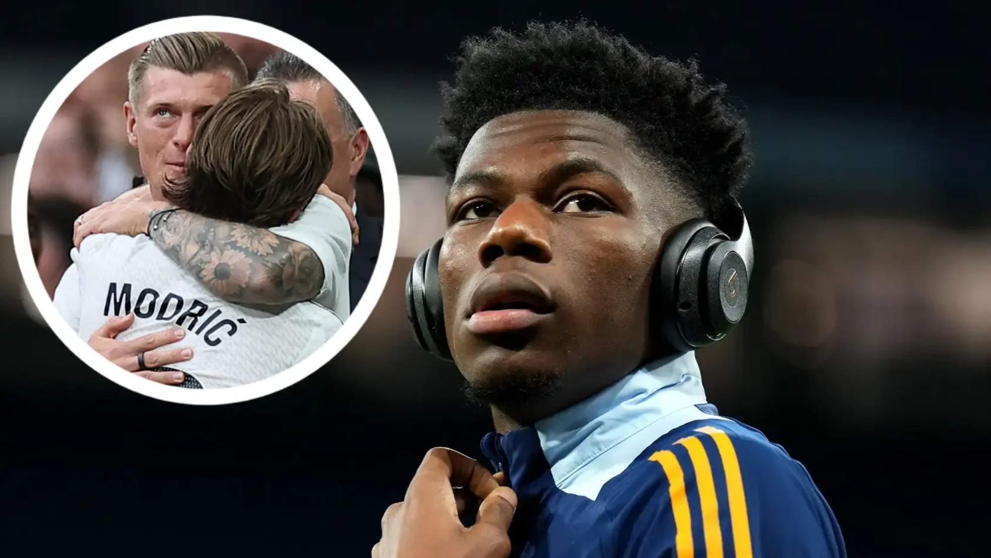 Tchouaméni se acuerda de Kroos y Modric al ser preguntado por su última asistencia.