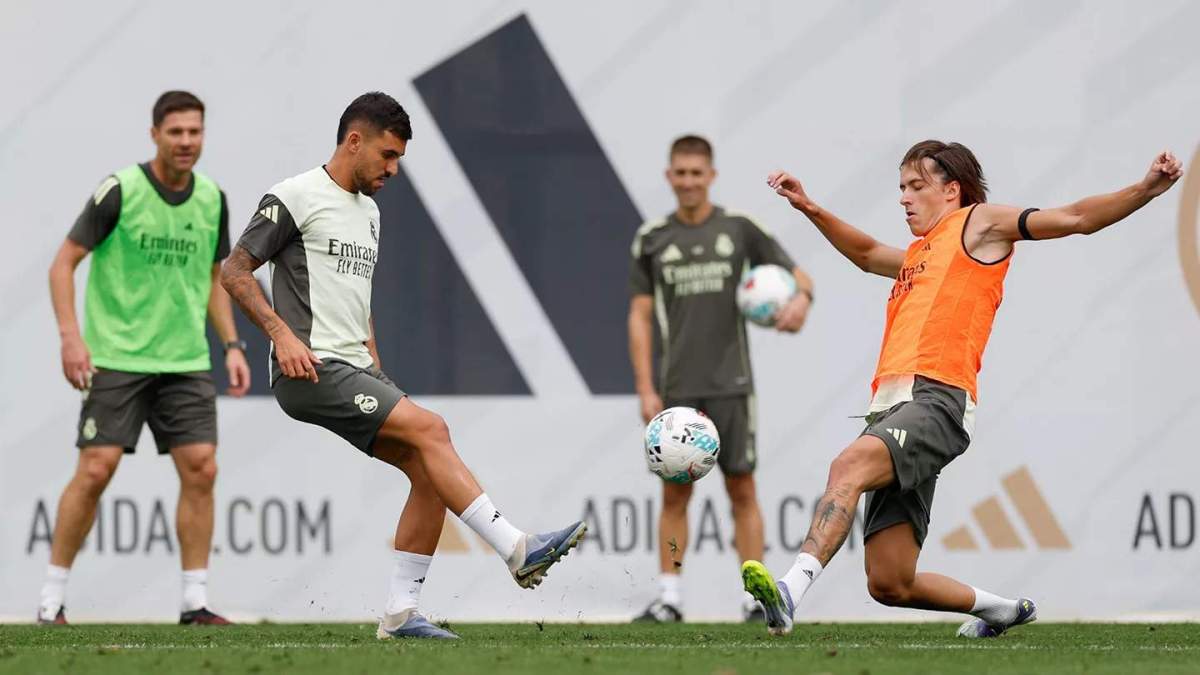 El entrenamiento de ayer del Real Madrid El entrenamiento de ayer del Real Madrid