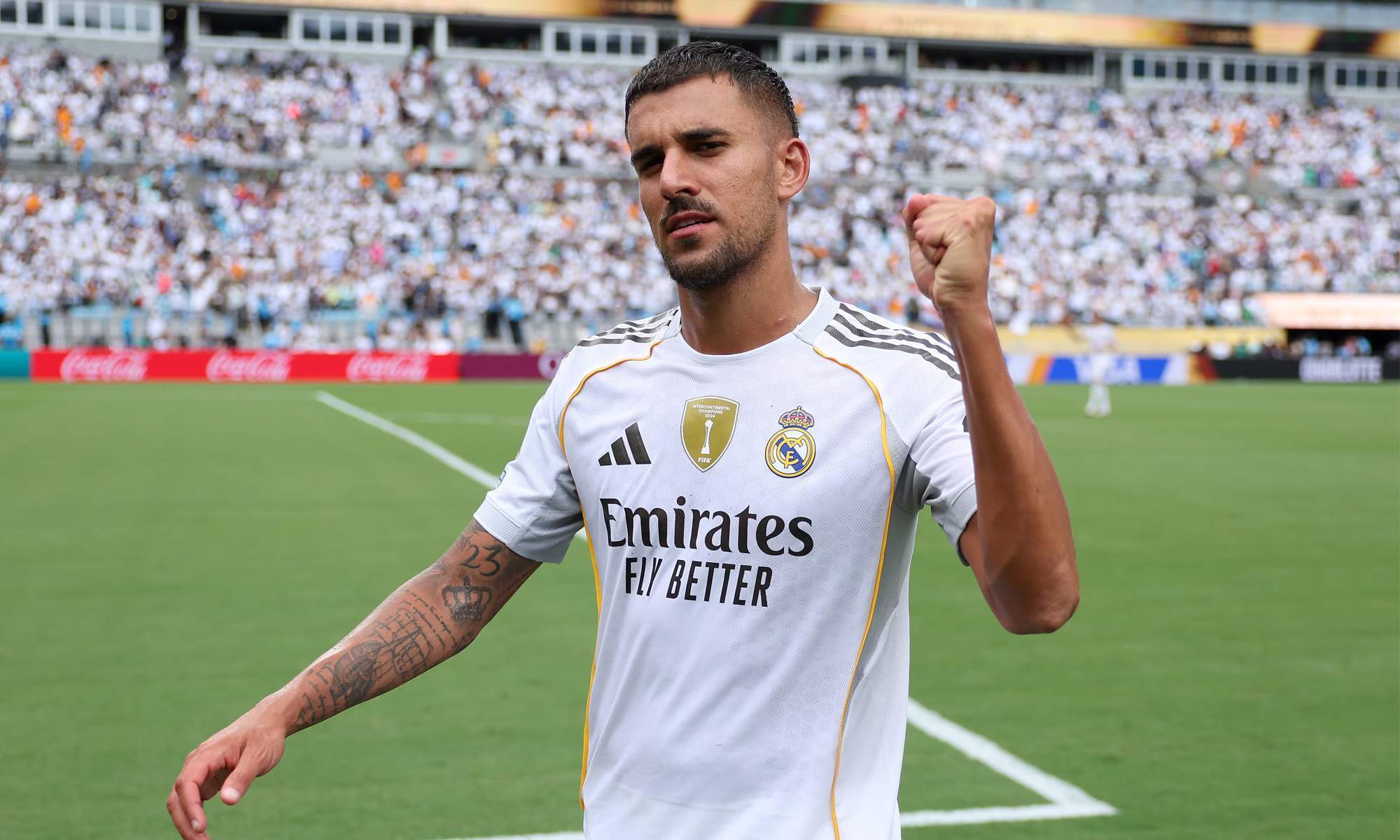 Dani Ceballos con el Real Madrid