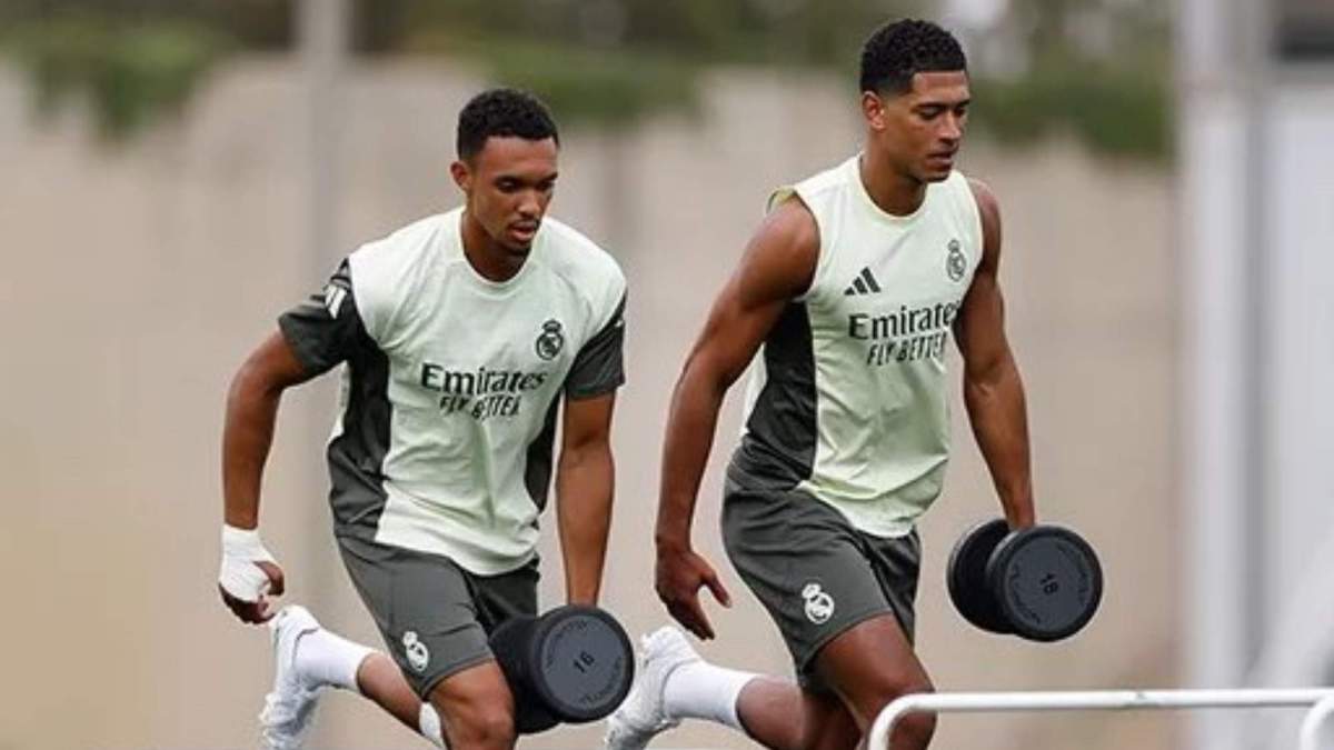 Bellingham y Trent en Valdebebas