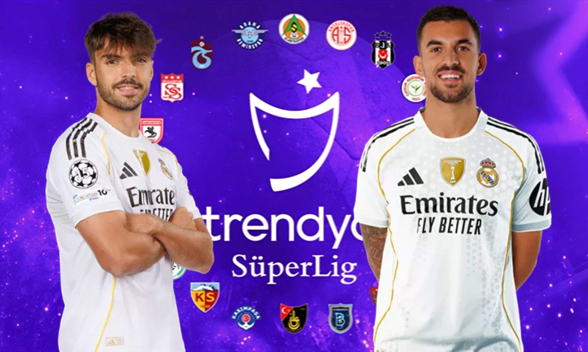 Raúl Asencio y Dani Ceballos con el fondo de la Superliga Turca Raúl Asencio y Dani Ceballos con el fondo de la Superliga Turca