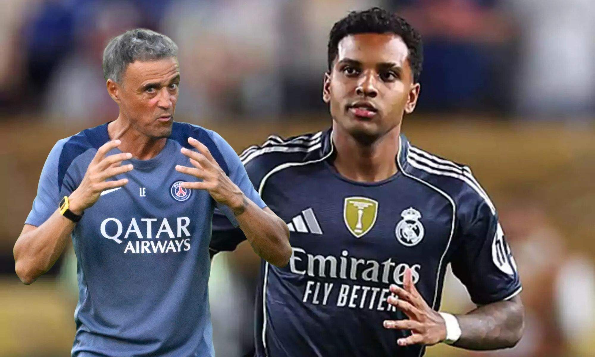 Luis Enrique y Rodrygo Luis Enrique y Rodrygo