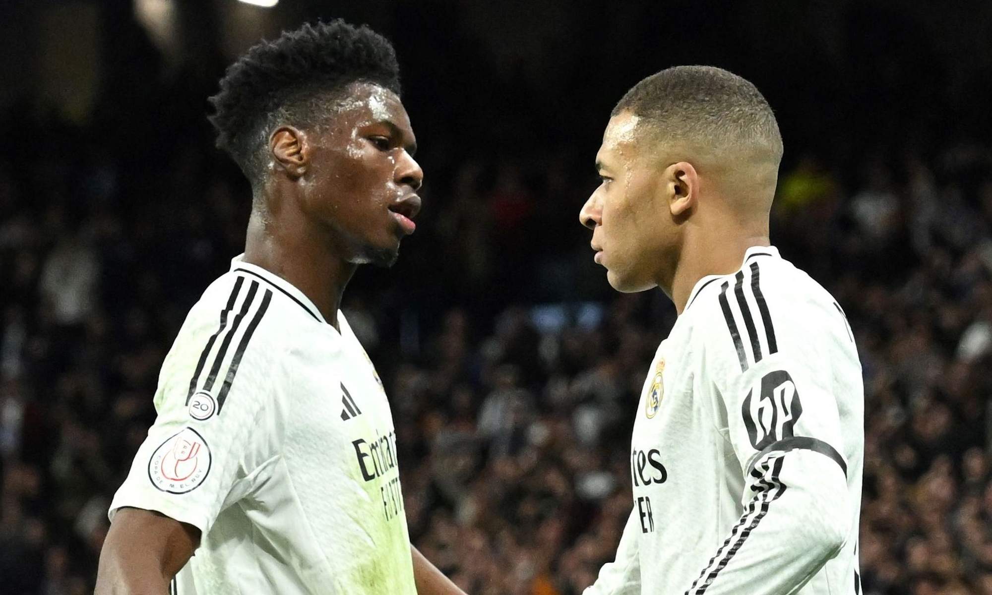 Mbappé y Tchouaméni con el Real Madrid