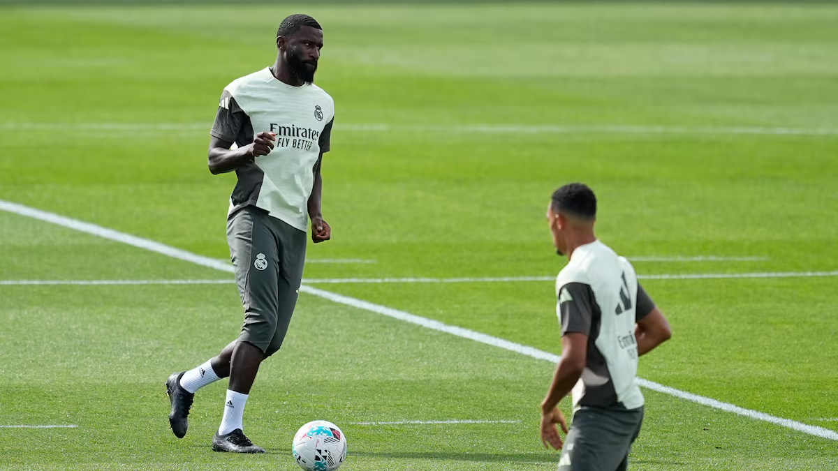 rudiger realmadrid entrenamiento