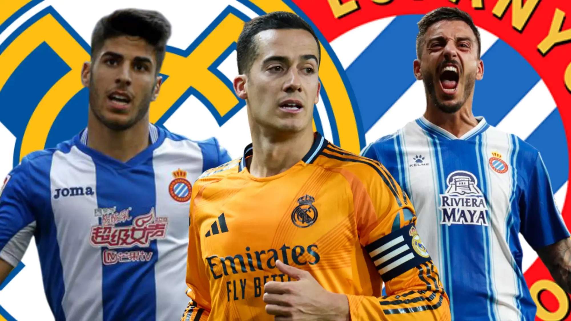 Los futbolistas que han jugado en el Real Madrid y en el RCD Espanyol.