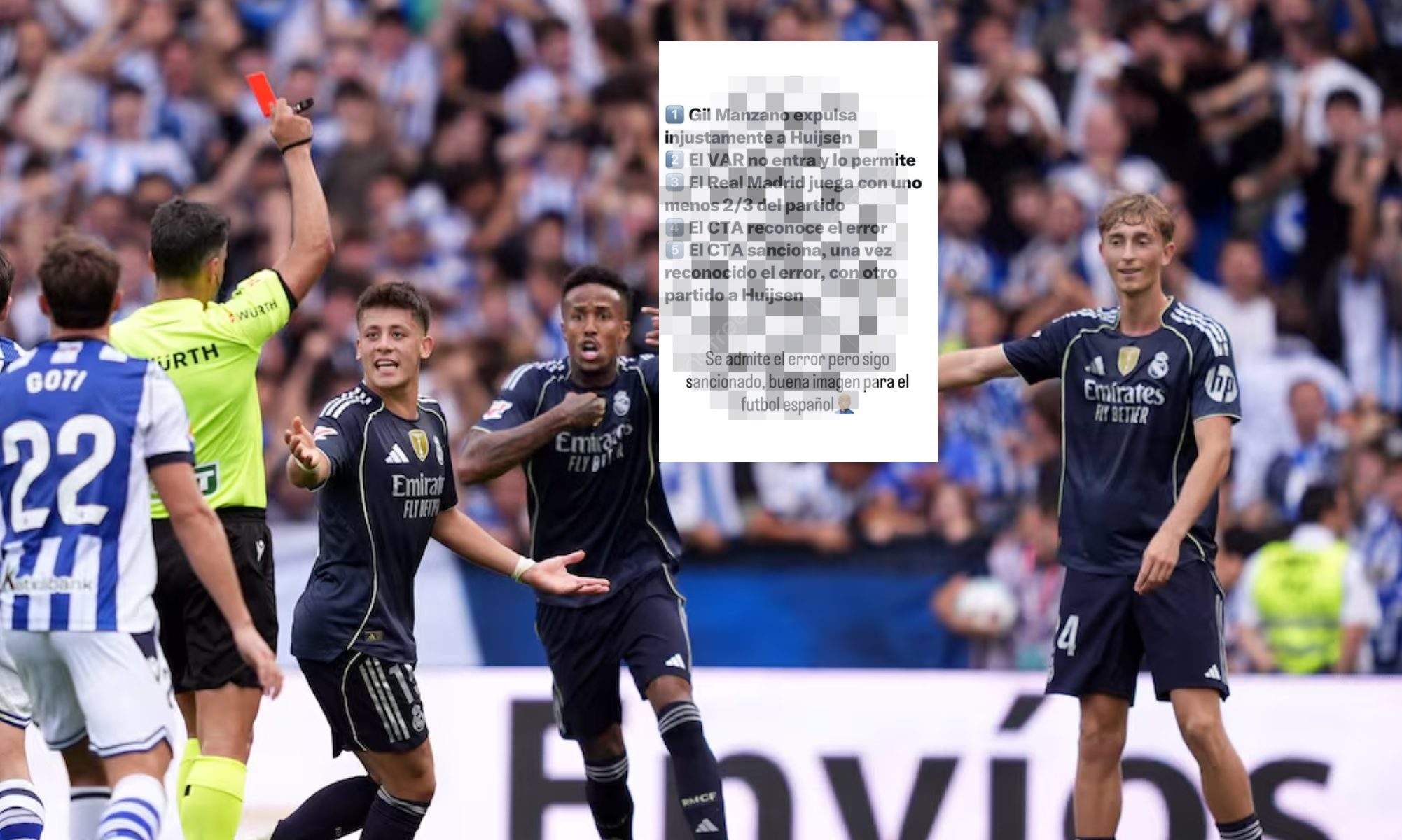 Huijsen reacciona contra el CTA tras su sanción