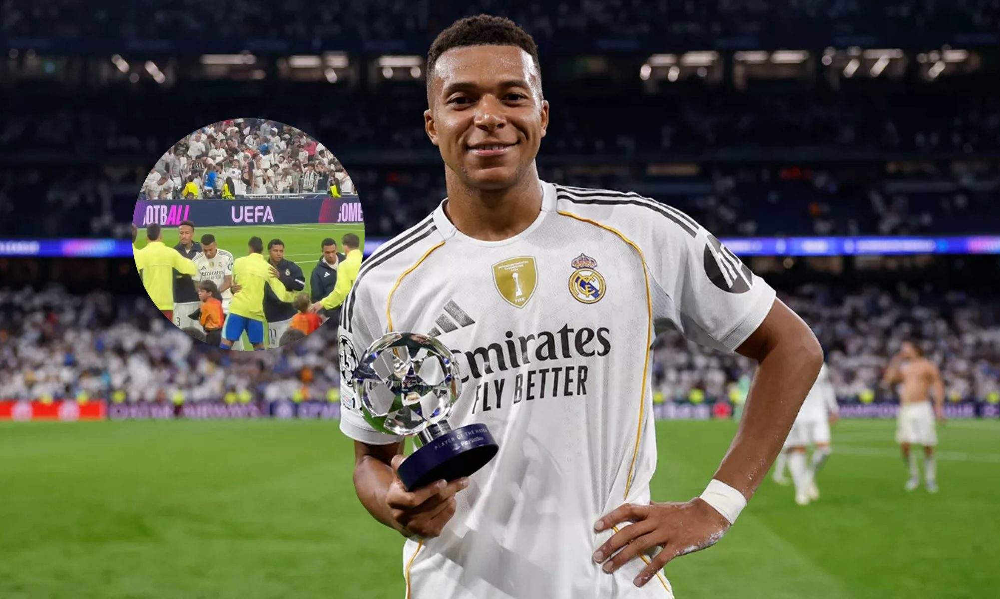 Mbappé tuvo un gesto que no se vio en TV