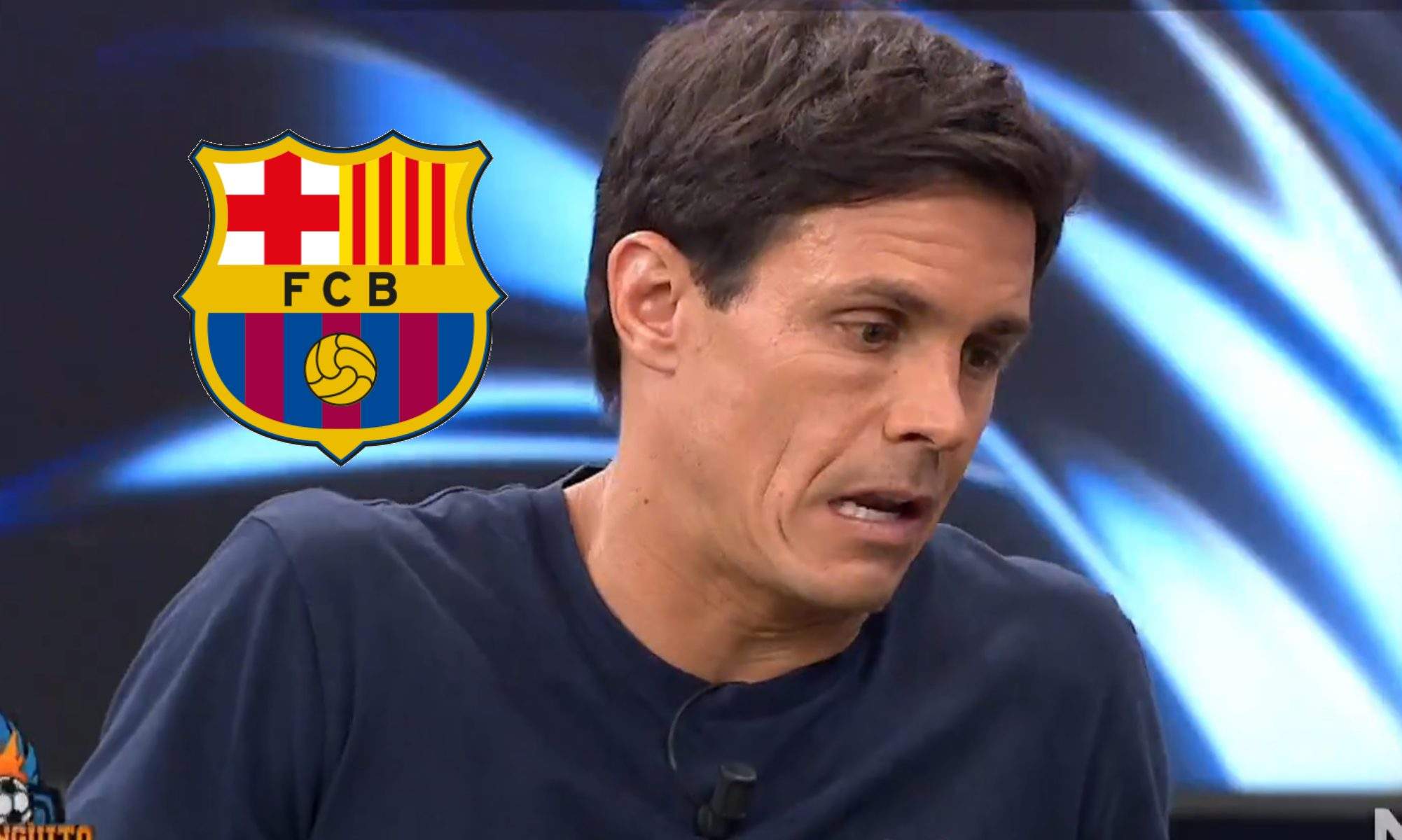 Edu Aguirre hace rabiar a los culés