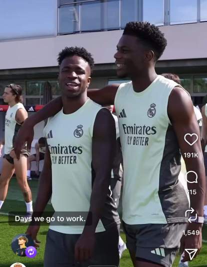 Los reposts de Nico Paz sobre el Real Madrid en redes 2