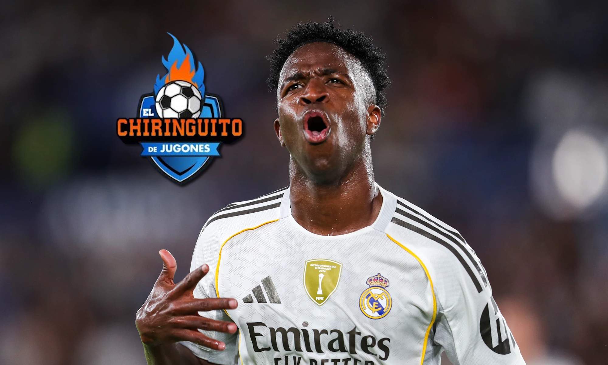 Vincius y logo del Chiringuito