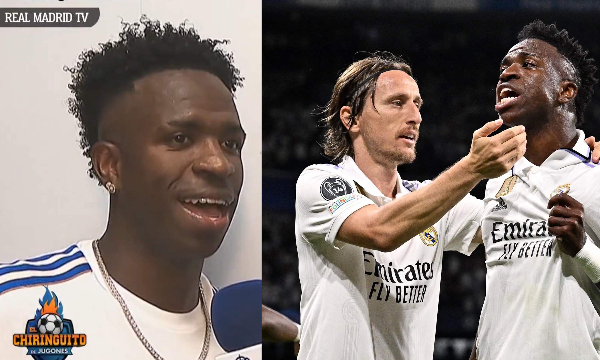 Vinicius y Modric