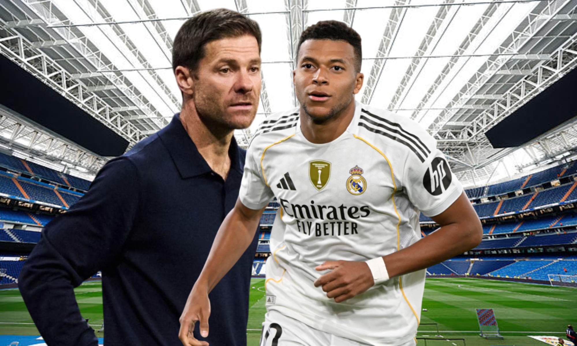 Esta imagen habla maravillas del vestuario del Real Madrid: Xabi Alonso y Mbappé, los protagonistas