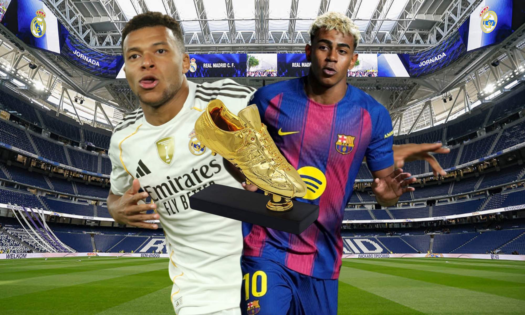 Mbappé está muy por delante de Lamine Yamal para ganar la Bota de Oro