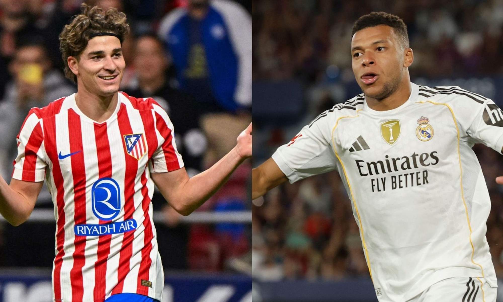 Julián y Mbappé con Atlético y con Real Madrid
