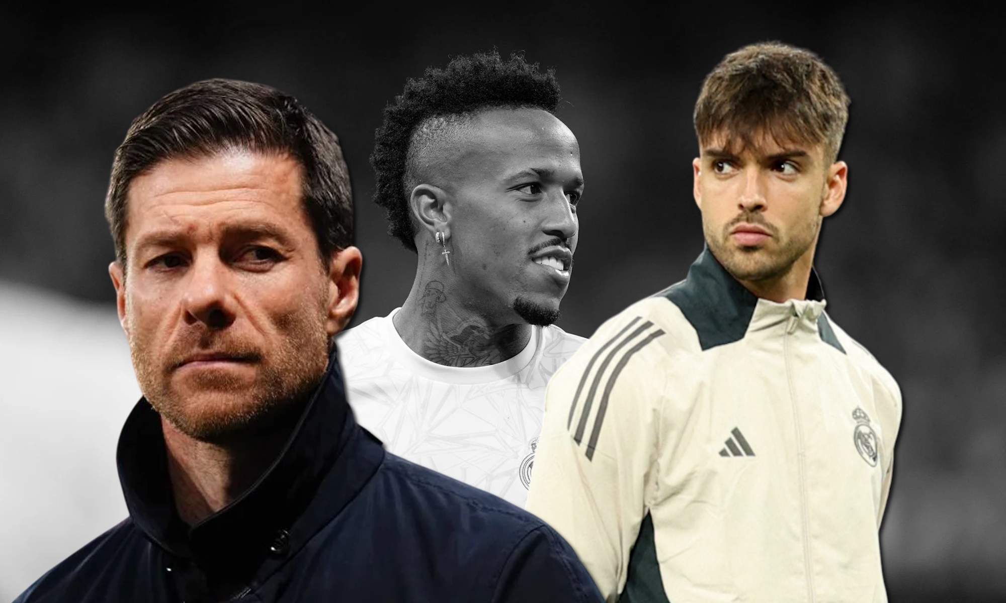 Xabi Alonso y Asencio con Militao de fondo en BN