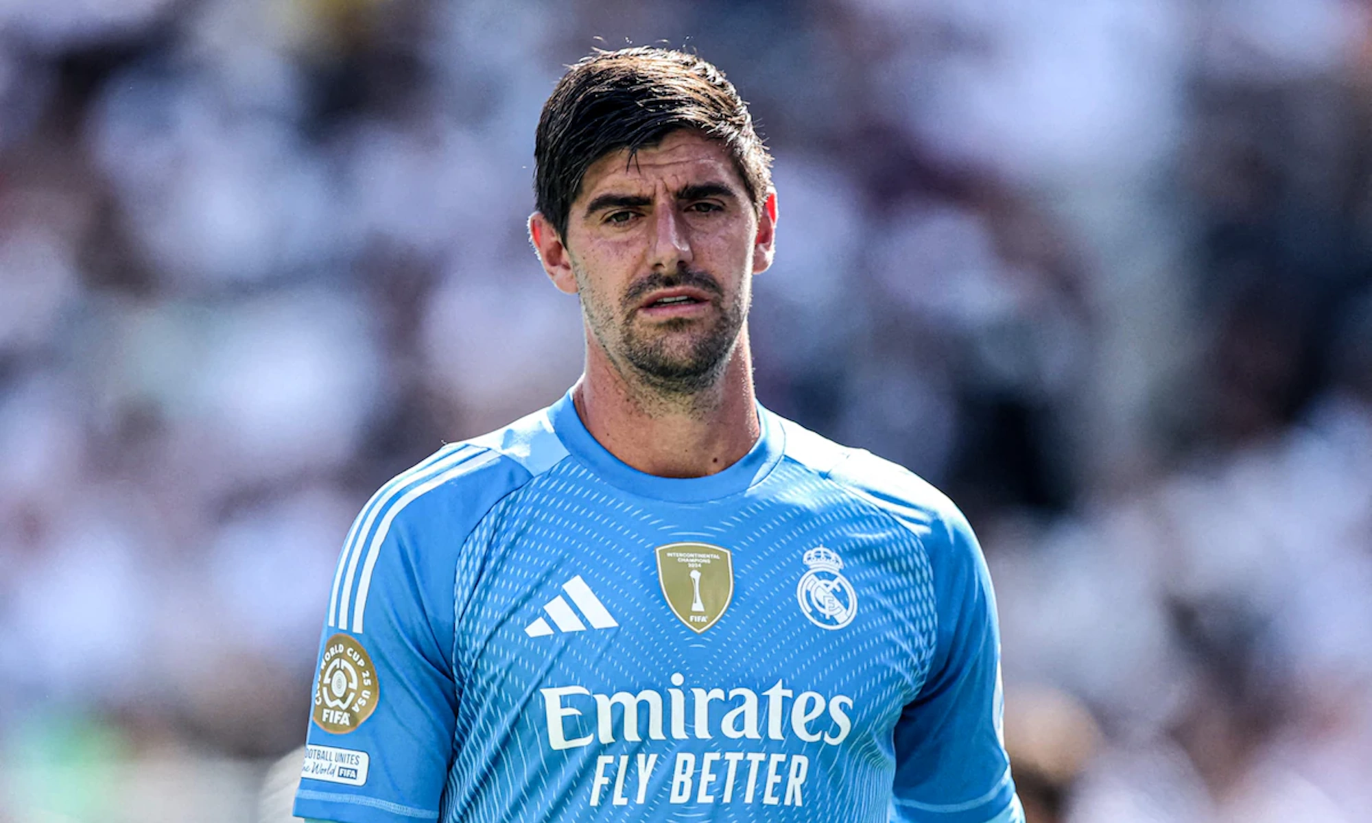 Courtois triste