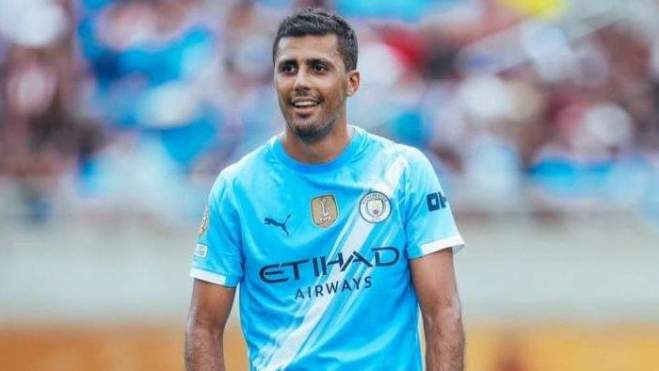 Rodri con el City Rodri con el City