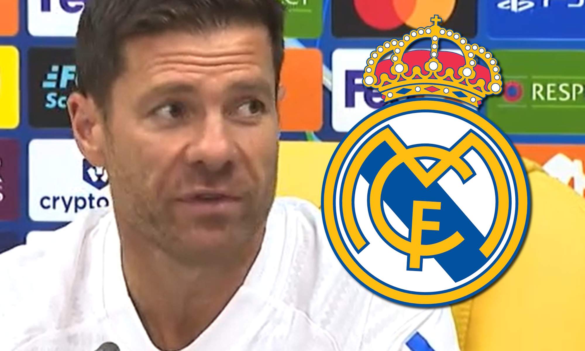 Xabi Alonso en RDP y escudo RM