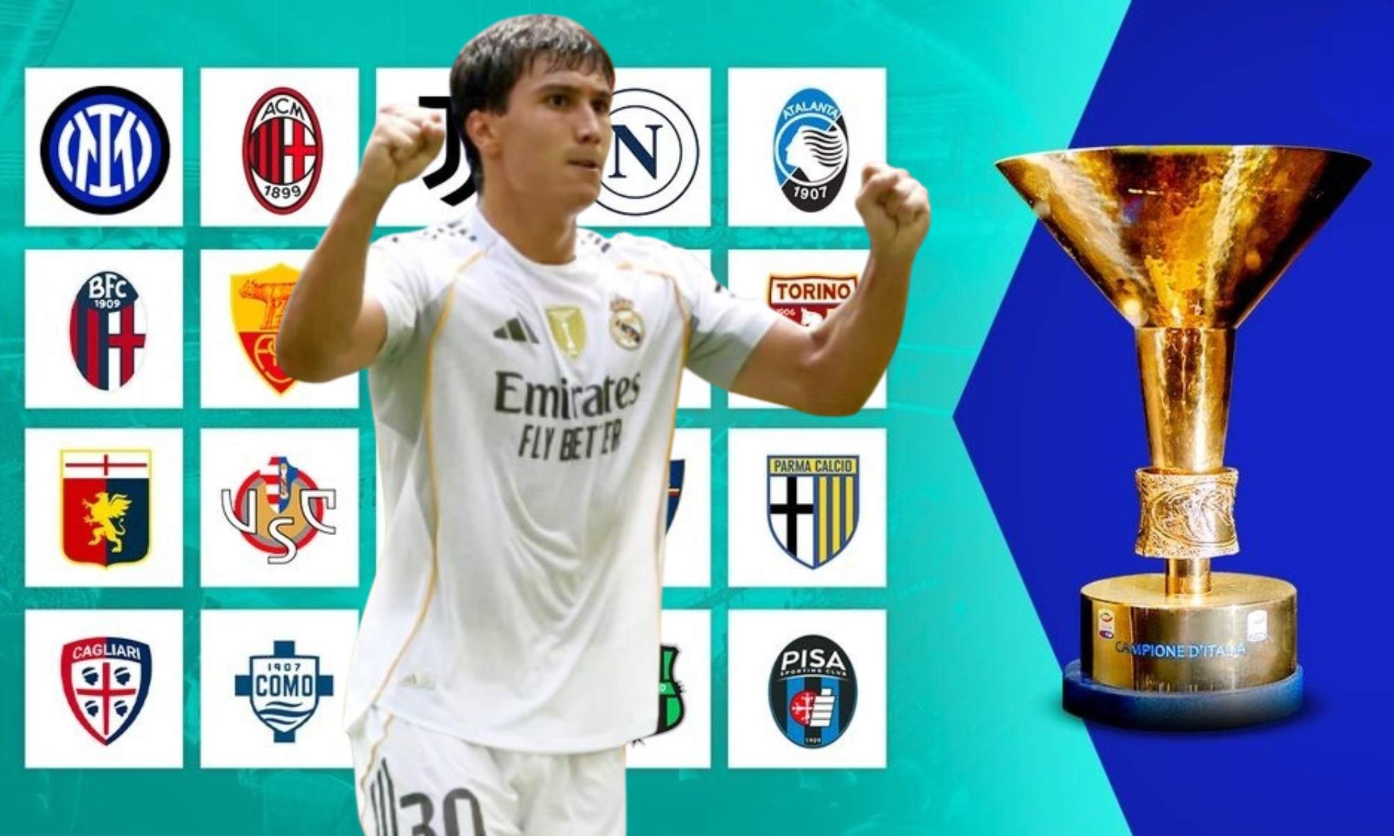 Equipos de la Serie A y Gonzalo García