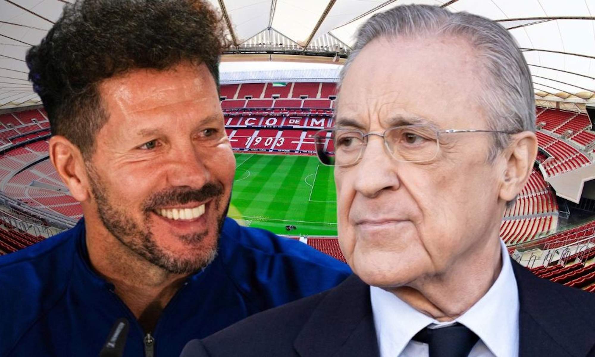 El Cholo Simeone y Florentino Pérez