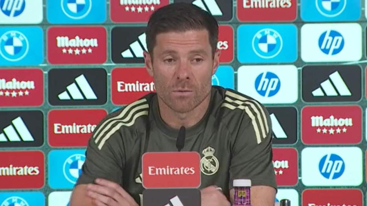 Xabi Alonso en rueda de prensa hoy Xabi Alonso en rueda de prensa hoy