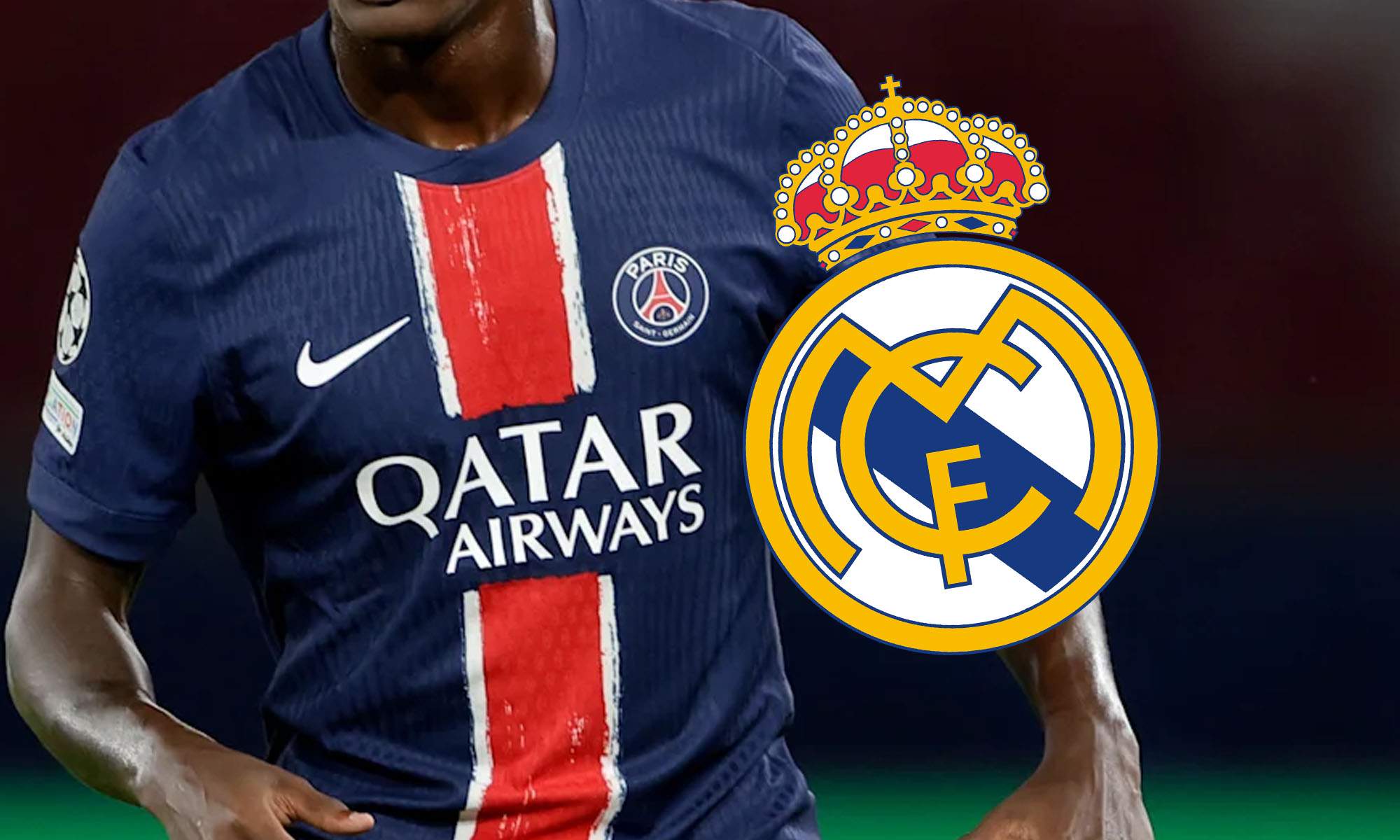 Jugador incognito del PSG con escudo Real Madrid
