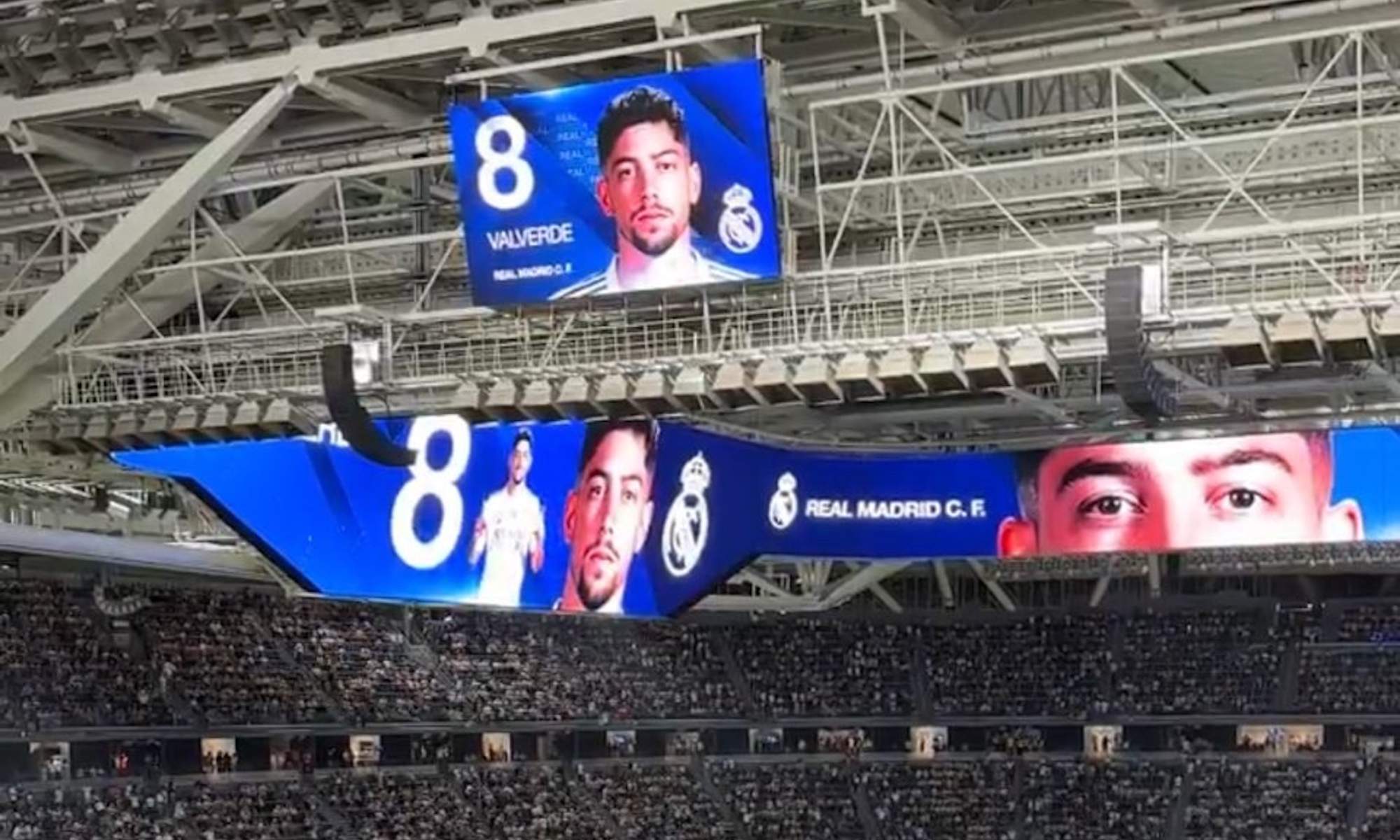 Fede Valverde en el vídeomarcador