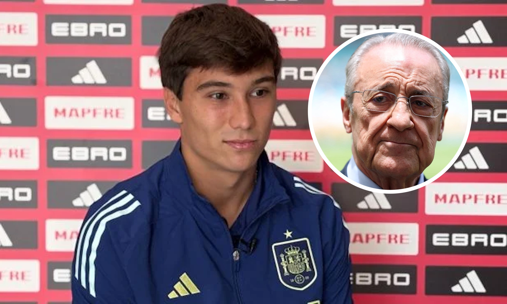 Gonzalo con España y Florentino en círculo
