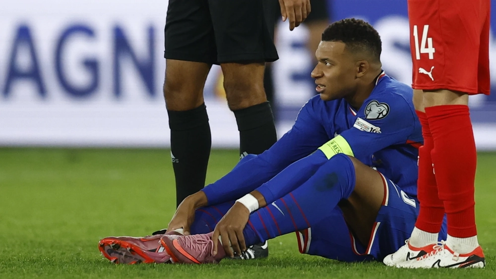 Mbappé lesionado con Francia Mbappé lesionado con Francia