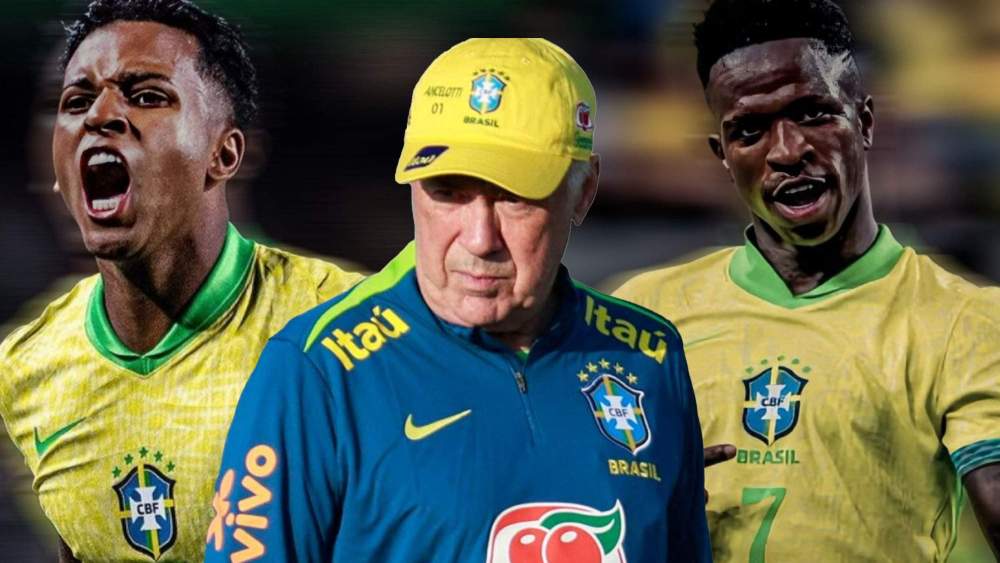 Vinicius y Rodrygo con Ancelotti en Brasil Vinicius y Rodrygo con Ancelotti en Brasil